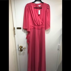 NWT NY & Co Hot Pink Women JumpSuit SZ L